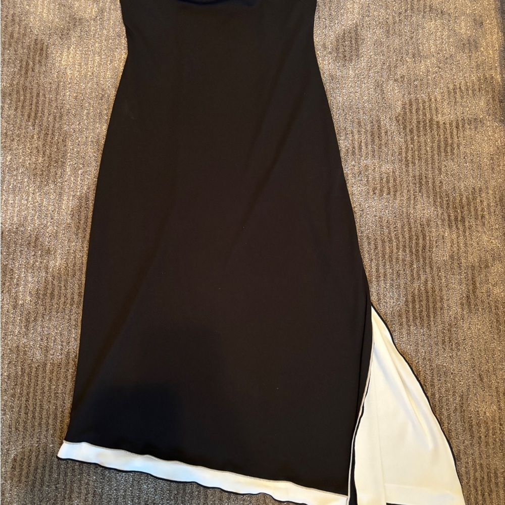 Elegant Black and White Dress